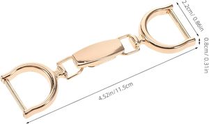 <b>Shoe</b> Chain Buckles Inch Alloy <b>Decorative</b> Buckles For <b>Shoes</b> Bags Clothing Diy Accessories Pack Gold Clasp Replacement For Fashion - Product Image 2