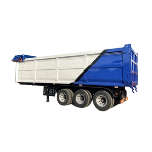Semi-remorque benne basculante en acier à 3 essieux, capacité de charge supérieure à 30 tonnes, pour la construction routière en Afrique - Product Image 5