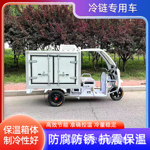 รถสามล้อไฟฟ้าบรรทุกสินค้า 48V รับน้ำหนัก 300-400 กก. ตัวถังปิด สำหรับขนส่งอาหารและผลไม้ - Product Image 5