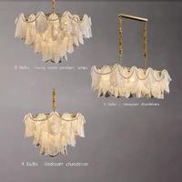 Nouveautés : Lustre moderne en verre, hauteur réglable, éclairage LED suspendu, pour plafond haut, laiton antique, luxe, hôtel, salle à manger