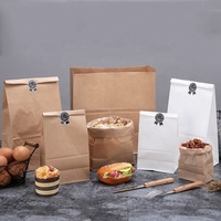 Sac en papier OMT pour emballage alimentaire à emporter : boulangerie, hamburgers, frites, beignets, aliments secs, restaurants