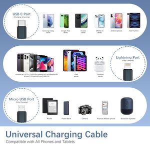 <span class=keywords><strong>Cable</strong></span> de Carga Rápida Retráctil 3 en 1 de 120W 5A, <span class=keywords><strong>Cable</strong></span> Cargador Multi USB para <span class=keywords><strong>iPhone</strong></span>, Tipo <span class=keywords><strong>C</strong></span>, Android - Product Image 6