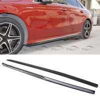 2019+ pour W177 A35 CLA35 Tuning automobile Extensions de bas de caisse Nouvelles jupes latérales noires Olotdi