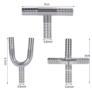 Gia Cầm Uống Nước Kết Nối Ống Thép Không Gỉ Ba-Cách Uống Nước Kết Nối Cho Gà, Vịt Và Thỏ - Product Image 1