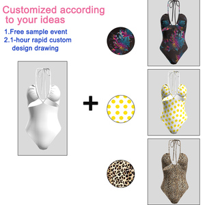 Womens dây kéo Bộ bikini đẩy lên hai mảnh tắm phù hợp với qua cố định cup bơi phù hợp với màu đen Đồ bơi tùy chỉnh beachwear - Product Image 5