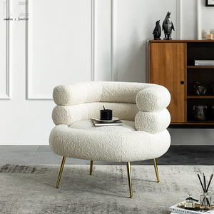 Chaise de couchage chaise longue Teddy tissu peau de mouton Boucle canapé chaise Teddy Sherpa blanc <span class=keywords><strong>fauteuil</strong></span> Faux peau de mouton Boucle chaise - Product Image 4