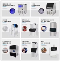 Máquina de Hielo de 900 kg/24 h, Máquina de Hielo Comercial de 380 V con Depósito de Almacenamiento de 480 kg
