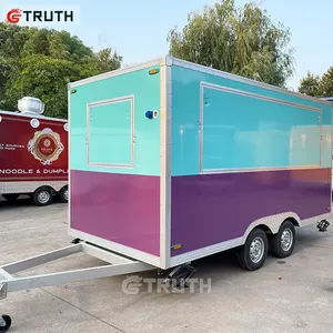 WAHRHEIT Lebensmittel verkauf Van Catering Retro Eis Australien Standard Straße Fast Mobile Food Cart LKW Anhänger mit Küche