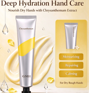 Crema de Manos de Crisantemo de Marca Privada, Logotipo Personalizado, Empaque Personalizado, Fabricante OEM, Loción Hidratante Refrescante No Grasosa - Product Image 2