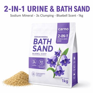 Arena Sanitaria 2 en 1 para Mascotas Pequeñas, 1kg, Mineral de Sodio, Aglutinación Rápida 3s, Control de Olores 72H, Bandeja Profunda para Hámster, Petauro del Azúcar, Rata - Product Image 2