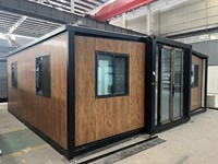 Maison préfabriquée moderne de 20 pieds, villa modulaire de luxe, maison conteneur extensible, entrepôt, unité de logement portable pour les vacances avec 1, 2, 3 ou 4 chambres