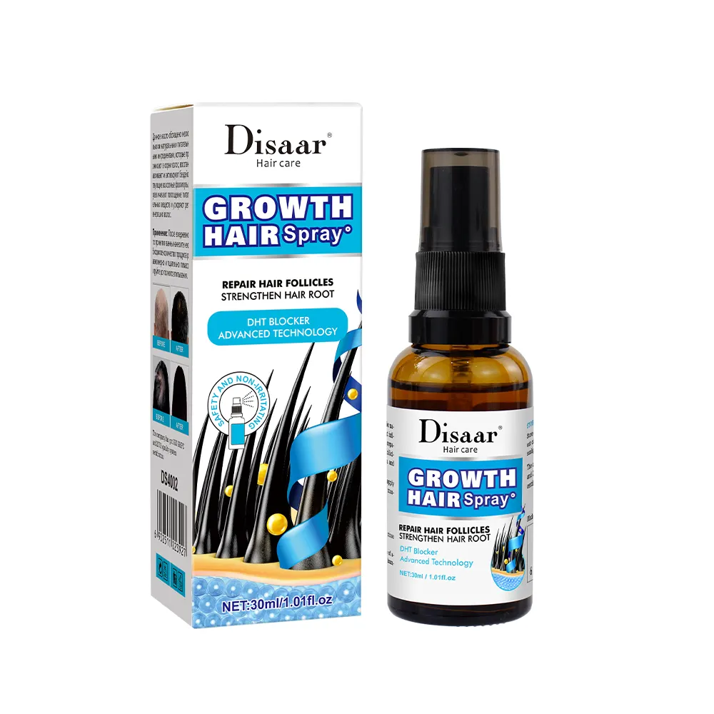 Disaar Private Label Vegane natürliche Ginseng wurzel fördert das Haar wachstum und stärkt das Anti-Haarausfall-Spray