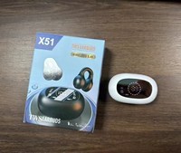 Nouveaux écouteurs TWS X51 avec annulation active du bruit (ANC), étanchéité IPX7, Bluetooth 5.3, contrôle tactile, son Hi-Fi