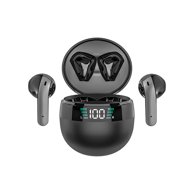 TWS Wireless ANC Enabled for 5.5 Waterproof In-Ear Earbuds LED Indicator for Sports Gaming Low Latency Hi-Fi Sound Mini