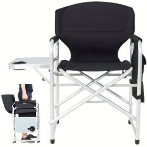 Chaise pliante moderne en aluminium léger de style pêche avec table latérale et sac de rangement pour la plage - Product Image 2