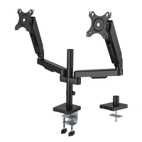 Nouveau moniteur de tension artérielle numérique à double bras à ressort à gaz, support mural ou de bureau, construction en alliage d'aluminium et acier, charge maximale 10 kg
