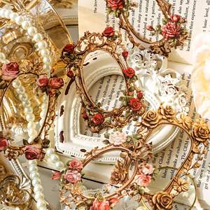 การ์ดตกแต่งลาย<span class=keywords><strong>ดอกไม้</strong></span> 10 ชิ้นต่อแพ็ค ซีรีส์<span class=keywords><strong>ดอกไม้</strong></span>สไตล์วินเทจ ลายฉลุกรอบ<span class=keywords><strong>ดอกไม้</strong></span> งานแฮนด์เมด ตกแต่งเต็นท์ 6 แบบ - Product Image 3