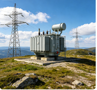 Transformateur de commutation sous charge immergé dans l'huile Rainbow SZ11-10000/35 triphasé 35 kV 10000 kVA à enroulement en cuivre pur de capacité moyenne