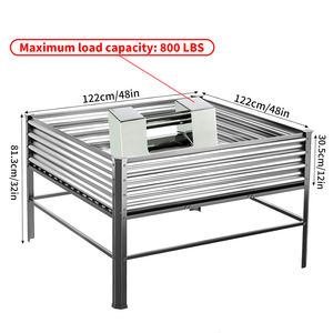Jardinière en métal bon marché en gros Kit en acier avec pieds surélevés Jardinières Lits de fleurs pour légumes - Product Image 5