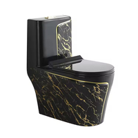 Ensemble de sanitaires modernes de luxe HLK : lavabo sur pied, WC en céramique, ensemble de lavabo et toilettes pour salle de bain, vente en gros