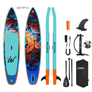 กระดานยืนพายแบบเป่าลม PVC สองชั้น ขนาด 12 ฟุต 365 ซม. ยี่ห้อ Octopus Spirit รุ่น Double Layer Racin สำหรับแข่งขัน - Product Image 1