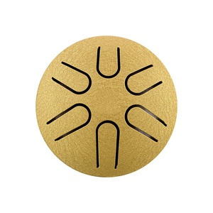 3 Inch 6 Notes Mini Steel Tongue <b>Drum</b> Pocket <b>Drum</b> for Beginners Kids Portable Meditation Instrument with Mallet - Product Image 1