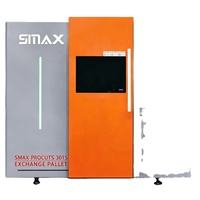 Machine de découpe laser à fibre CNC SMAX Procut L 3015 6KW, table simple, pour tôles, acier au carbone, acier inoxydable, systèmes FSCUT