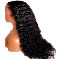 Pelucas frontales de encaje transparente HD de 30 pulgadas con ondas profundas, pre-arrancadas, 13x4, rizadas, de cabello humano Remy vietnamita