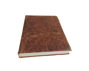 Carnet de notes classique en cuir Tan, couverture rigide, avec papier recyclé fait main, pour la planification scolaire et les notes professionnelles - Product Image 6