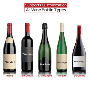 Bán buôn 750ml lá chết màu xanh lá cây rượu vang chai thủy tinh tùy chỉnh 75cl hổ phách Burgundy nút chai 1.5L 1L champagnes 5ml khuếch tán vít cho - Product Image 3