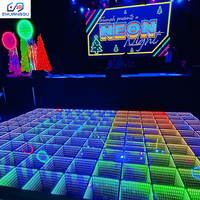 Dalles de sol interactives à LED pour la danse, éclairage LED RGB, métal robuste, location portable pour événements, écoles, carnavals, fêtes, divertissements