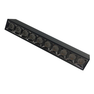 Luminaria LED Rectangular Antideslumbrante <span class=keywords><strong>con</strong></span> Rejilla, Cabezal de Lámpara Decorativo para Interiores, Luces Lineales de Techo <span class=keywords><strong>con</strong></span> Certificación CE - Product Image 4