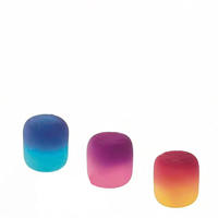 Balle à presser douce, réactive aux UV, changeant de couleur, effet barbe à papa, à rebond lent et extensible, jouet de décompression