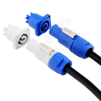 Câble d'alimentation 3 conducteurs noir RGBW pour éclairage de scène, prise XLR standard AU, DMX512 LED pour spectacle événementiel