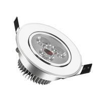 Spot LED réglable en aluminium argenté 3000K blanc chaud RGB pour bureau, salon, hôtel 85-265V CE