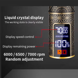 <span class=keywords><strong>Afeitadora</strong></span> Eléctrica para Hombre y Barbero Cortadora de Barba Máquina de Corte de Metal Recortadora <span class=keywords><strong>T9</strong></span> <span class=keywords><strong>Vintage</strong></span> Inalámbrica con Pantalla LED Recargable - Product Image 4