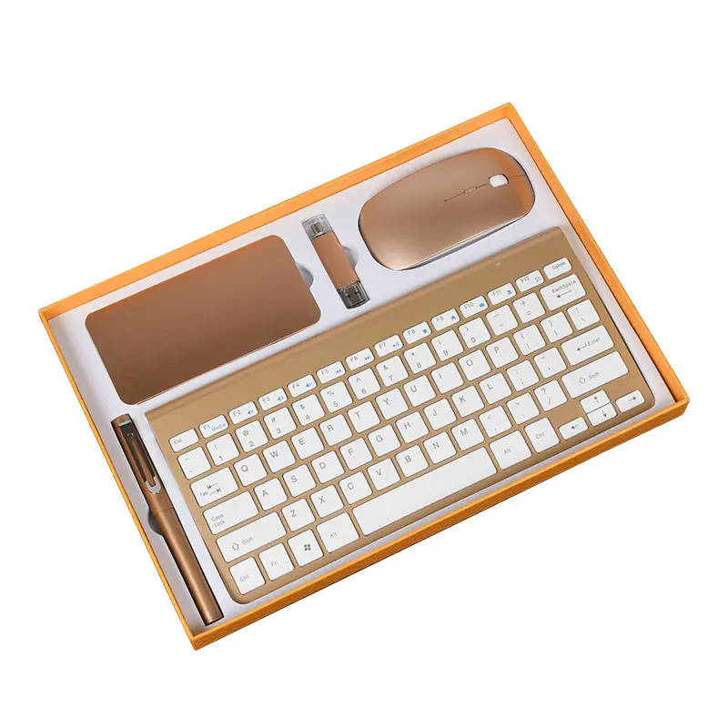 Wholesale Corporate Promotional Mini Speaker Mouse Keyboard products Gift Custom Business Souvenirs Men's Gift Set