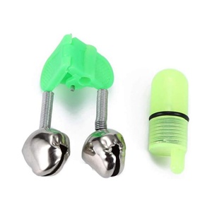 2 couleurs, clochettes de pêche lumineuses, brillent dans le noir, clochettes simples en métal inoxydable, accessoires de pêche, alarme sonore LED - Product Image 4