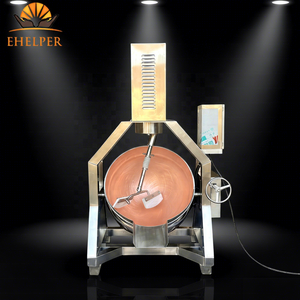 Olla de Cocción Inclinable con Mezclador Planetario Automático T2, Recipiente Interior de Cobre Puro, Olla para Cocinar Azúcar con Calentamiento a Gas y Chaqueta de Aceite Eléctrica - Product Image 1