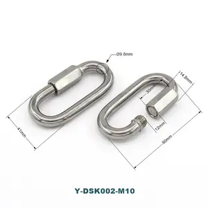 Quicklink Manual Lock Connection Buckle Stainless Steel Ring Carabiner Clip Brass And Iron Climbing Hardware Hook
