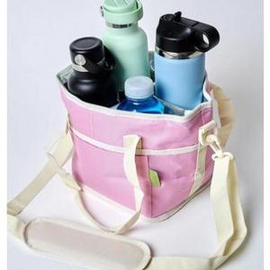 4 porte-bouteilles avec sangle |   Sac à boissons familial 4 compartiments, porte-gobelets multiples - Product Image 2