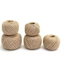 Rouleau de lin en Jute lisse, ruban en lin pour l'artisanat de noël, corde de chanvre DIY, cordons de mariage faits à la main, macramé, forme plate, 100 m/rouleau torsadé brut