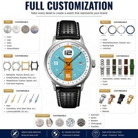 Fabricants de montres ODM, conception personnalisée, marque privée, montre à quartz pour homme, acier inoxydable 316L, étanche 50M, montres en saphir