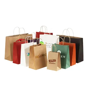 cheap high quality oem printed craft grocery paper bag for food packaging sandwich paper bag suppliers