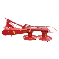 Tracteur PTO entraîné hydraulique rotatif 2 disques tambour tondeuse à foin coupe-gazon chine 130 185 à vendre avec élévateur hydraulique