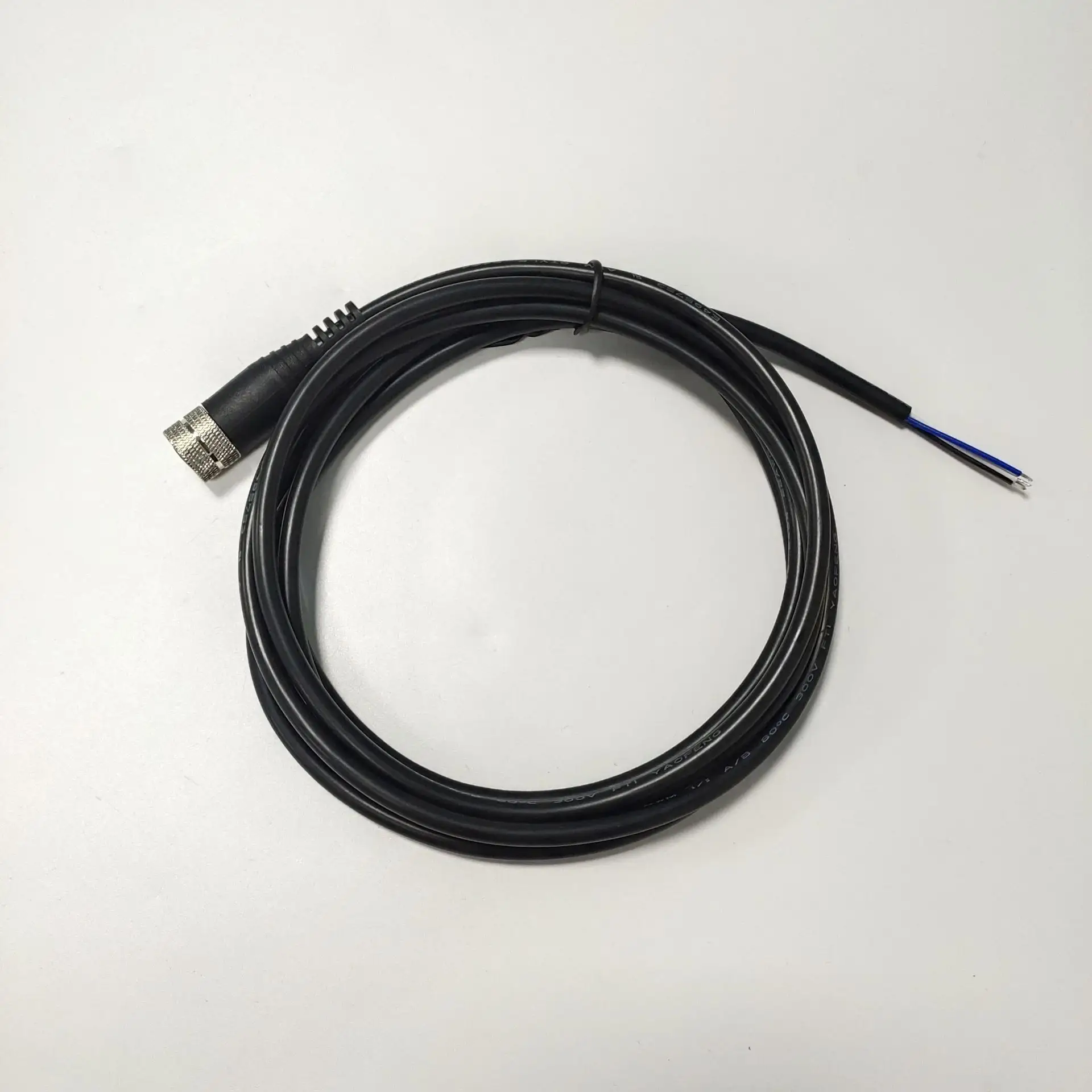 M12 Connecting cable 4 pin One female connection with 2 meters cable