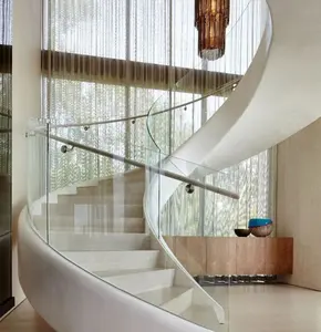 Escada moderna/design de escadas abertas/escada curvada