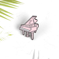 Instrument de musique Piano Guitare Radio Symboles musicaux Tourne-disque Accessoires Broches Badge Épingles de revers Broche de bande de musique