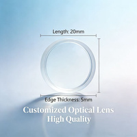 Biconcave Optical Glass Lens 20mm Diameter 5mm Edge Thick Factory Direct Custom Multi Coating for Optical Equipment