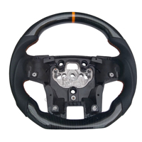 Volant sport tout-terrain LED personnalisé en fibre de carbone et cuir perforé pour Ford Ranger Everest 2016-2020